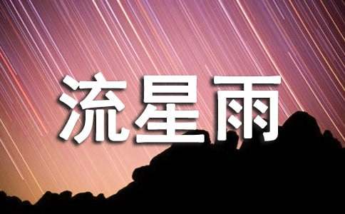 【推荐】流星雨作文集锦十篇