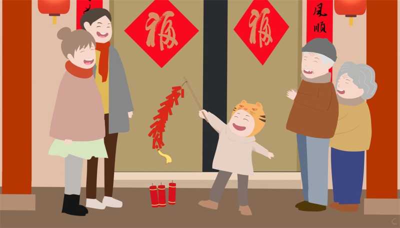 春节拜年习俗作文600字左右