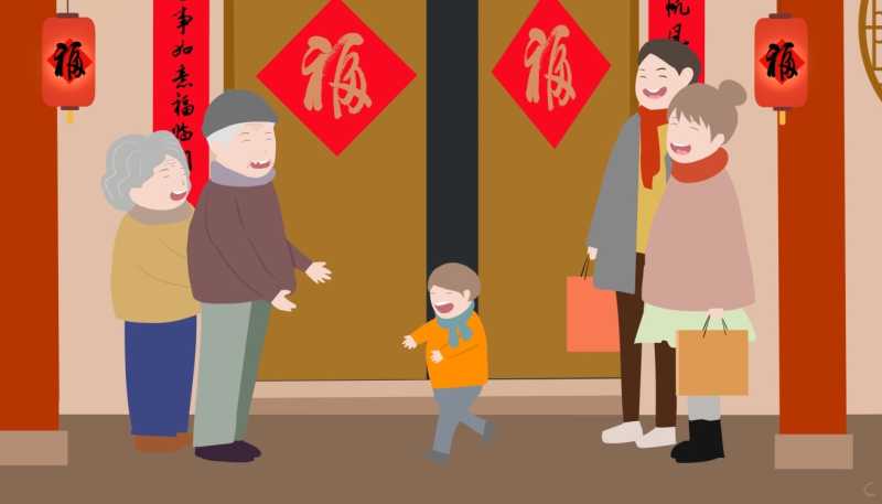 春节上下对联带横批2023
