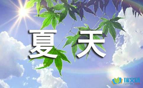 关于夏天的小学英语作文