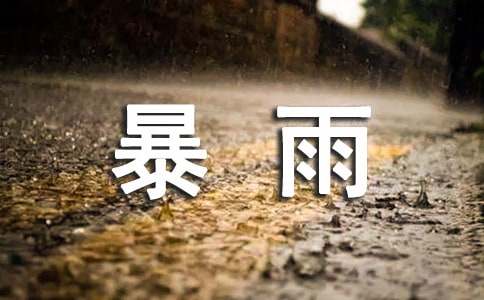 夏日的暴雨作文5篇