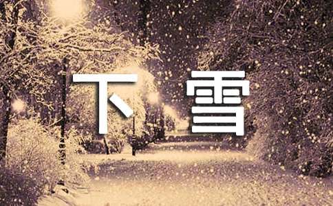 年前下雪的好词好句