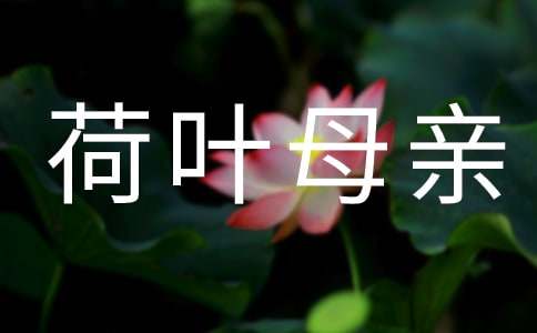 《荷叶母亲》仿写作文