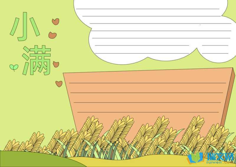 小满手抄报漂亮复杂（精选8张）