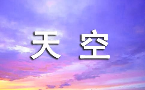 天空的作文（汇总7篇）
