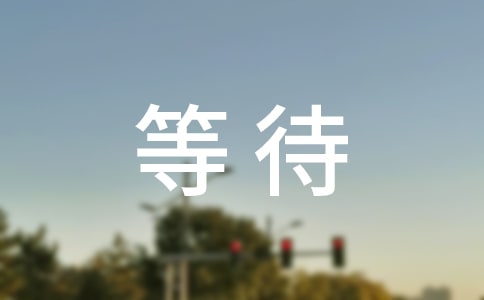 等待的作文集合【3篇】